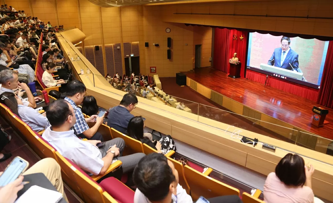 Điểm cầu Bộ Ngoại giao dự Hội nghị toàn quốc quán triệt, triển khai các Nghị quyết của Bộ Chính trị Điểm cầu Bộ Ngoại giao dự Hội nghị toàn quốc quán triệt, triển khai các Nghị quyết của Bộ Chính trị