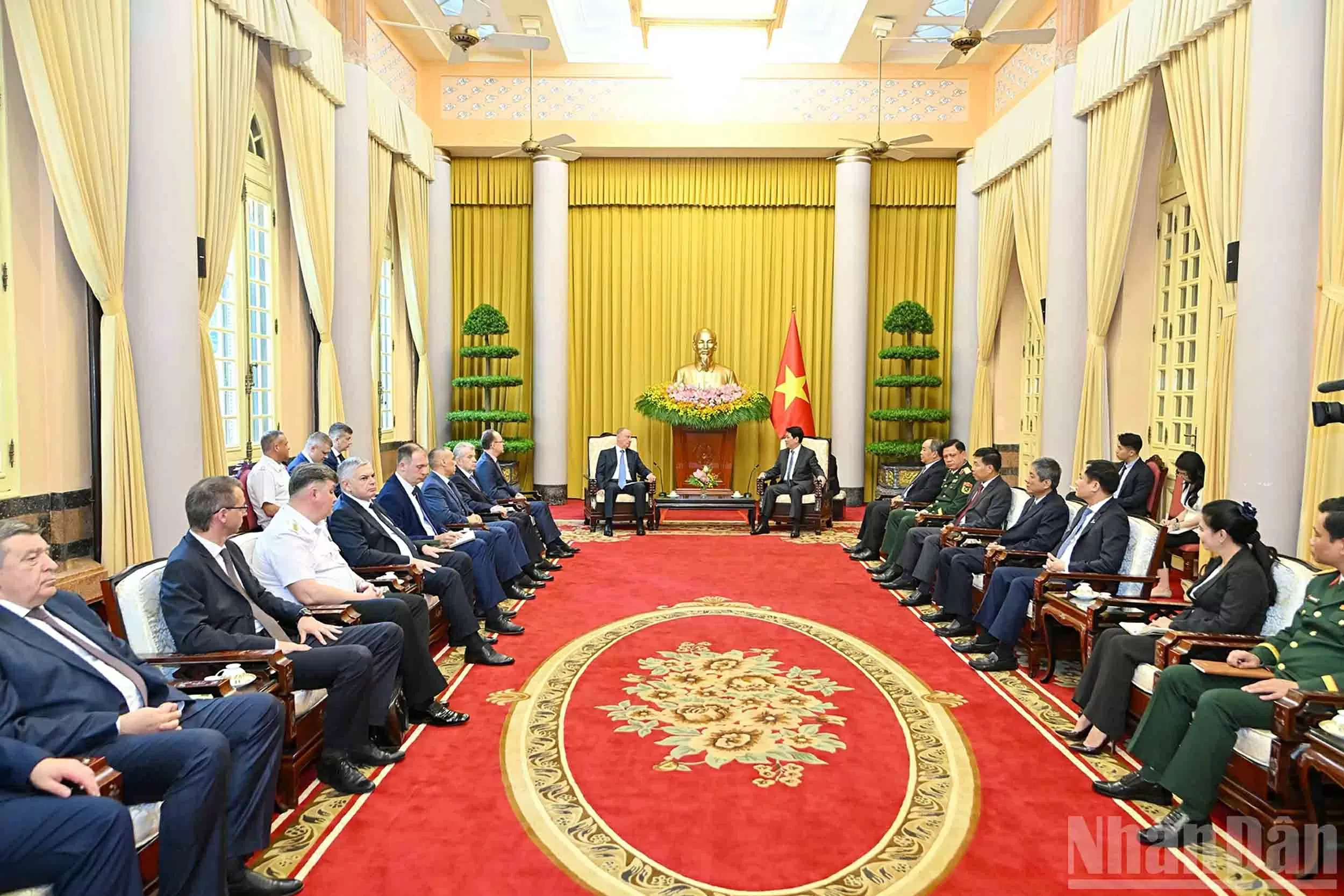 Chủ tịch nước tiếp Trợ lý Tổng thống, Chủ tịch Hội đồng Biển Liên bang Nga Chủ tịch nước tiếp Trợ lý Tổng thống, Chủ tịch Hội đồng Biển Liên bang Nga