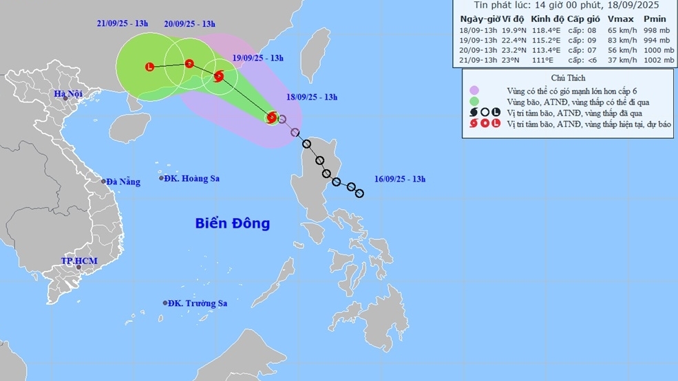 Dự báo diễn biến bão số 8 (Mitag): Di chuyển đến vùng biển và đất liền phía Nam tỉnh Quảng Đông, Trung Quốc