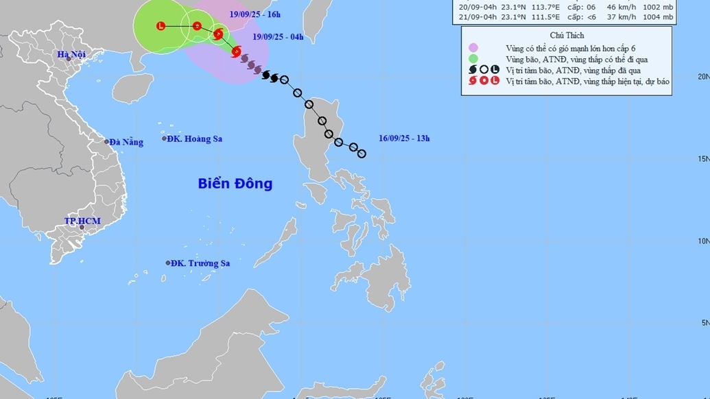 Bão số 8 không ảnh hưởng tới đất liền, sau suy yếu thành vùng áp thấp  gây mưa giông diện rộng ở Bắc Bộ