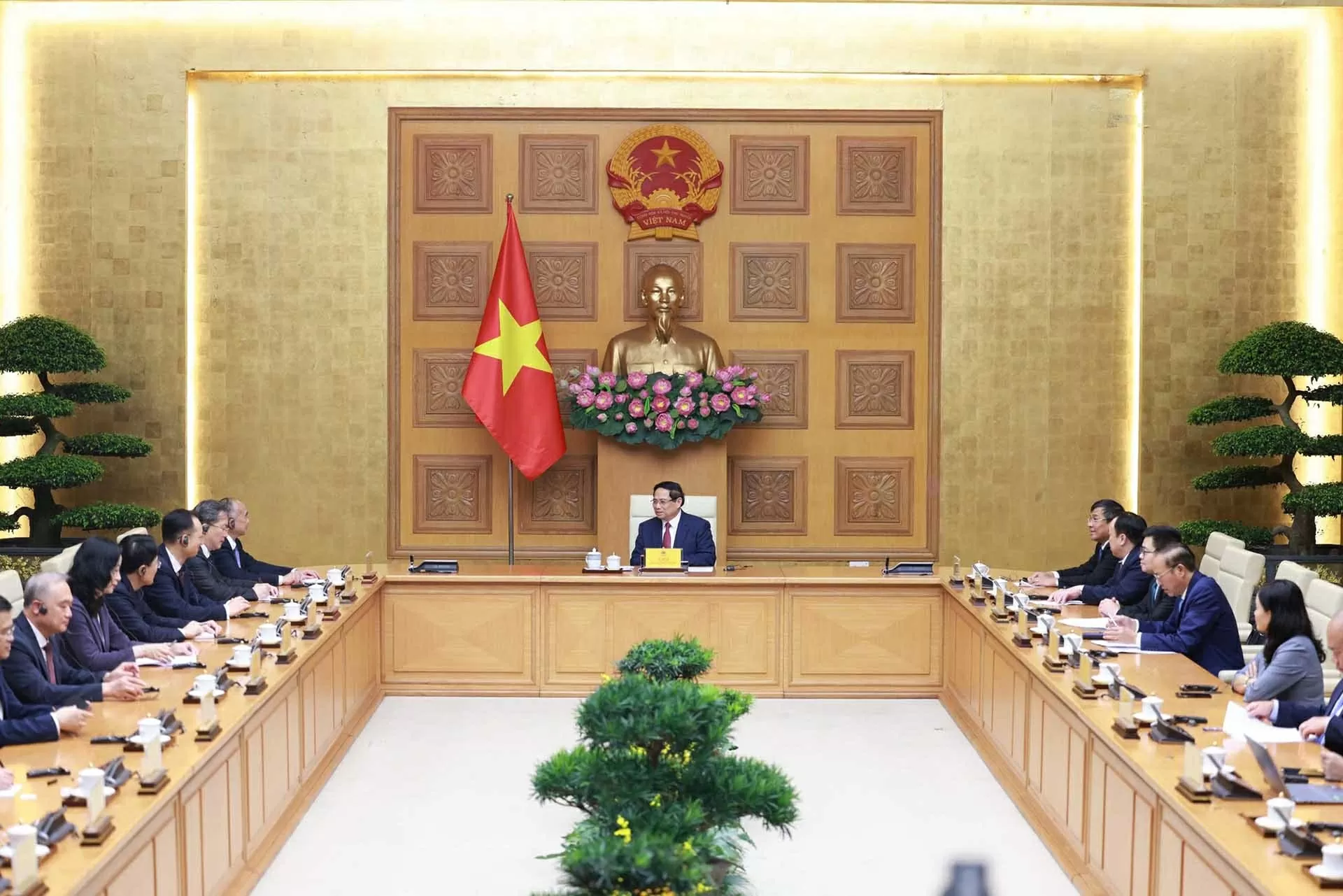 Thủ tướng Phạm Minh Chính tiếp Bí thư Tỉnh ủy Sơn Đông, Trung Quốc Thủ tướng Phạm Minh Chính tiếp Bí thư Tỉnh ủy Sơn Đông, Trung Quốc