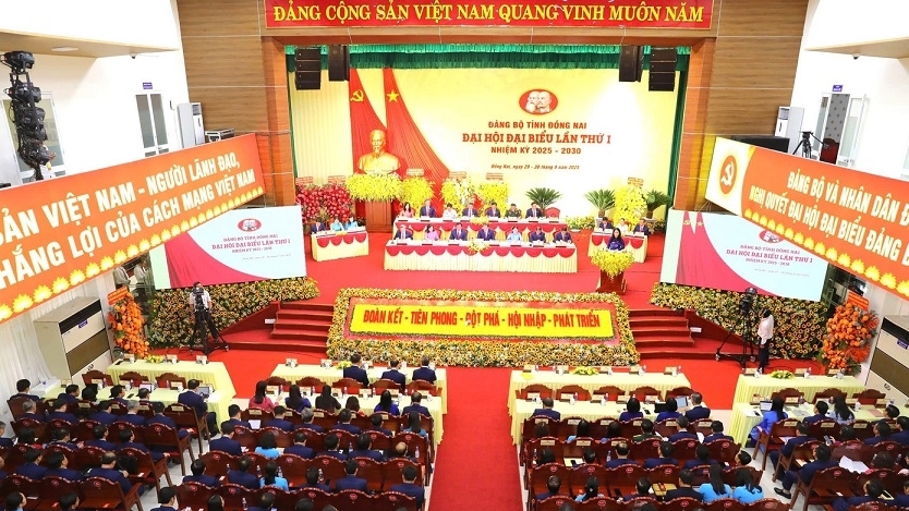 450 đại biểu dự Đại hội đại biểu Đảng bộ tỉnh Đồng Nai lần thứ I, nhiệm kỳ 2025-2030