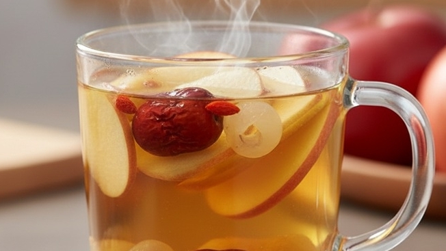 Công thức pha trà táo giúp bổ sung nhiều dinh dưỡng, có lợi cho vóc dáng, làn da