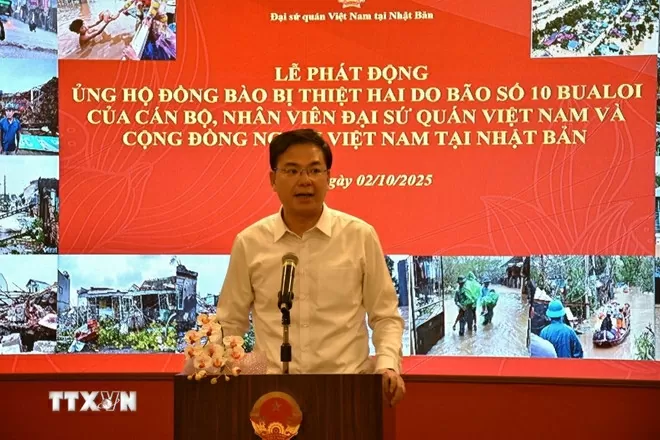 Đại sứ quán Việt Nam tại Nhật Bản chung tay hỗ trợ người dân trong nước bị thiệt hại do cơn bão số 10 Đại sứ quán Việt Nam tại Nhật Bản chung tay hỗ trợ người dân trong nước bị thiệt hại do cơn bão số 10
