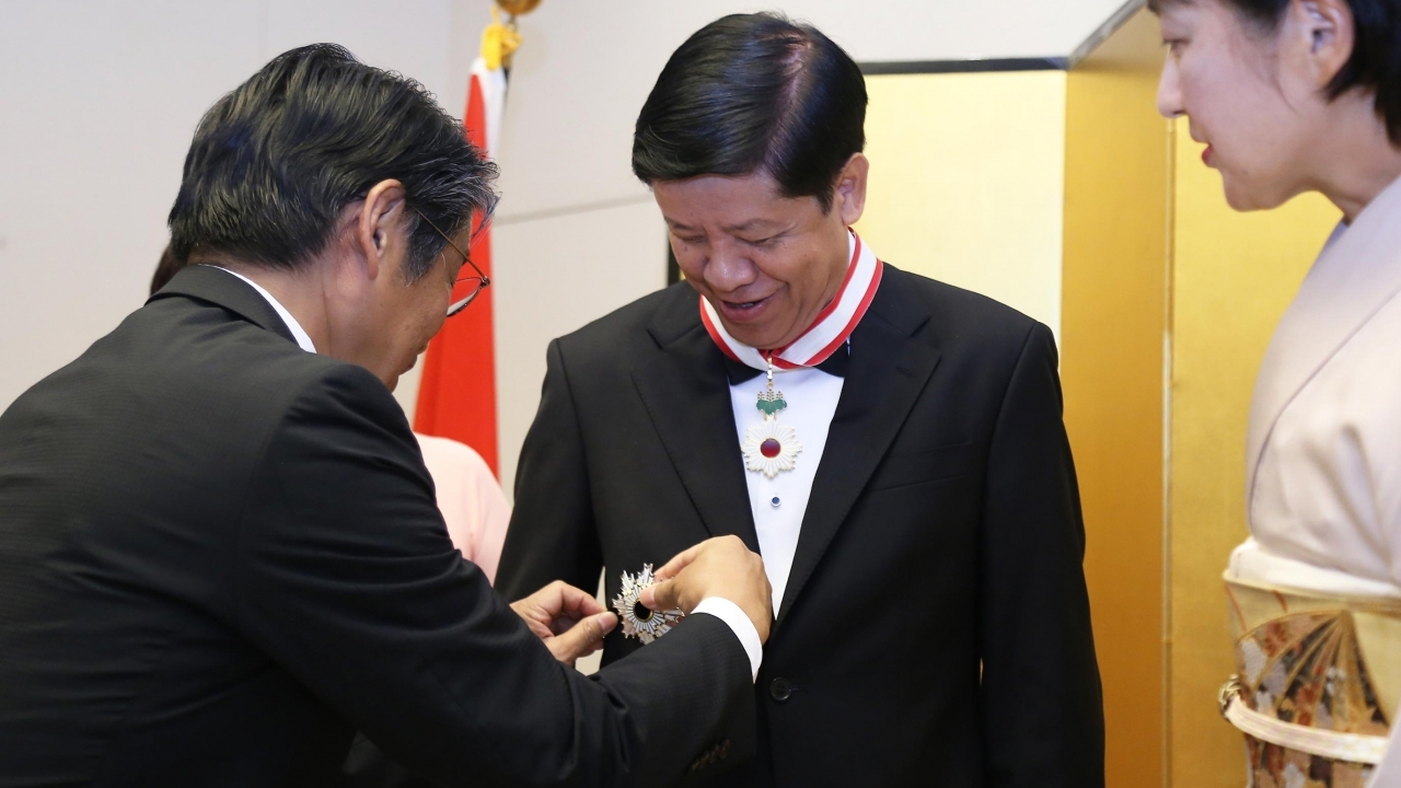 Chính phủ Nhật Bản trao tặng Huân chương Mặt trời mọc cho nguyên Thứ trưởng Ngoại giao Nguyễn Quốc Cường