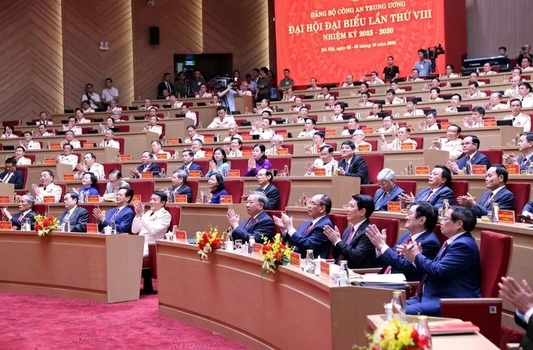 Phát biểu chỉ đạo của Tổng Bí thư tại Đại hội Đảng bộ Công an Trung ương lần thứ VIII, nhiệm kỳ 2025-2030