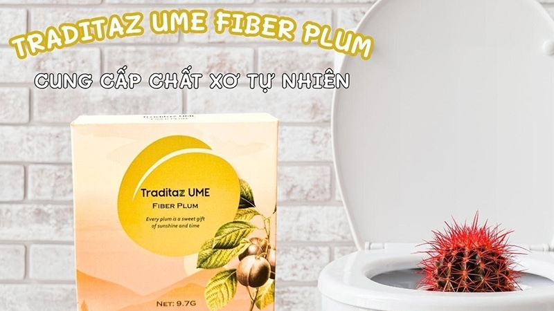 Traditaz Ume Fiber Plum - Quả mơ cung cấp chất xơ từ tự nhiên