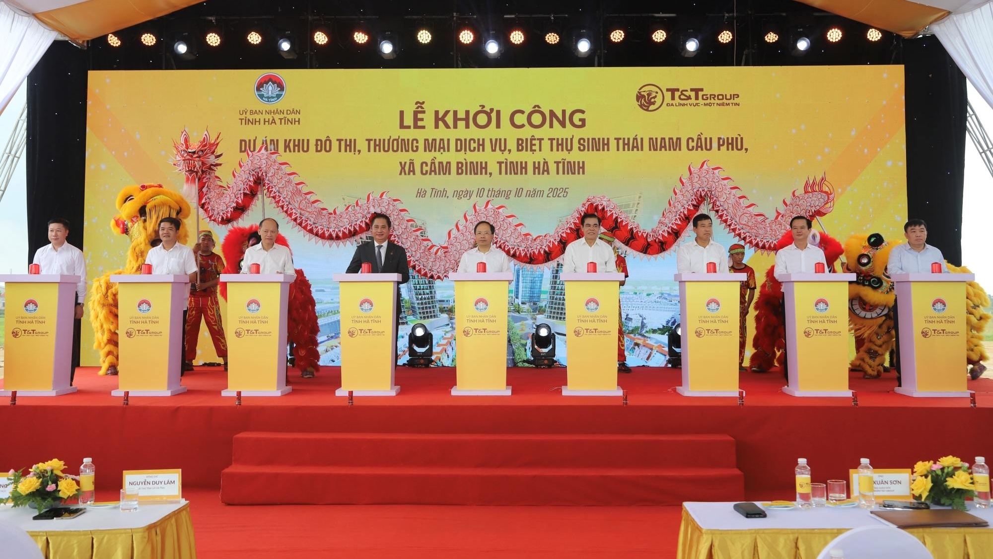 T&T Group khởi công Khu đô thị sinh thái 50 ha tại Hà Tĩnh