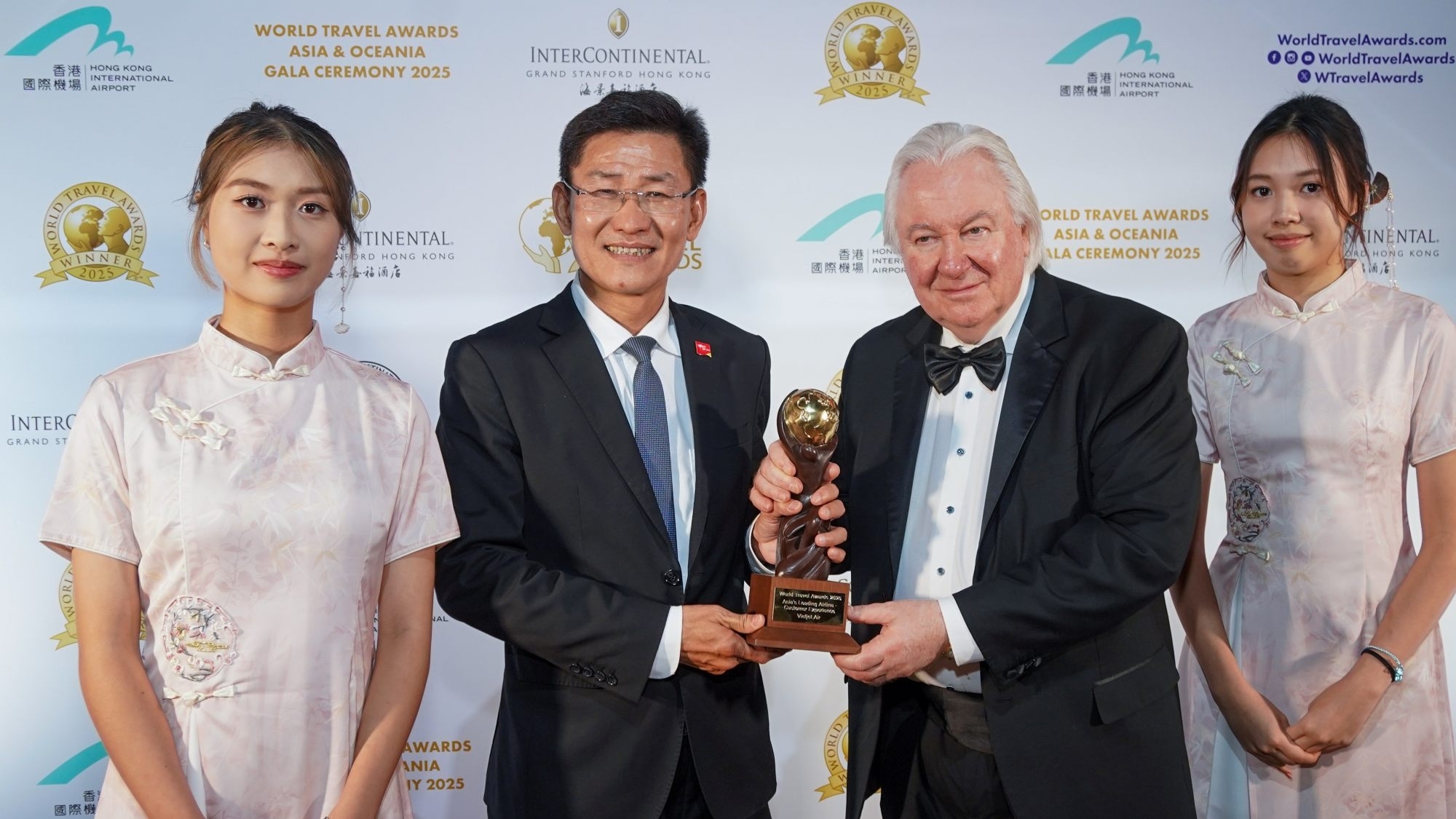 Vietjet tiếp tục là “Hãng hàng không hàng đầu châu Á về trải nghiệm khách hàng” do World Travel Awards trao năm 2025