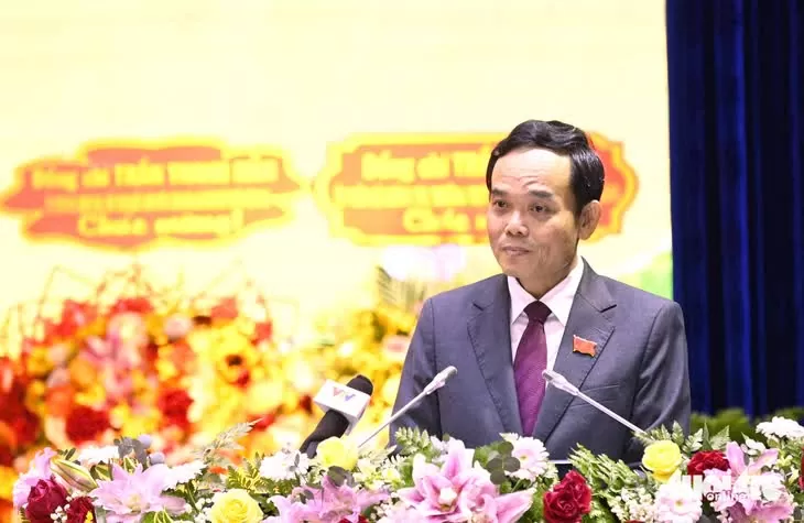 Bí thư Trung ương Đảng Trần Lưu Quang chỉ đạo Đại hội. (Ảnh: Thanh Huyền) Bí thư Trung ương Đảng Trần Lưu Quang chỉ đạo Đại hội. (Ảnh: Thanh Huyền)