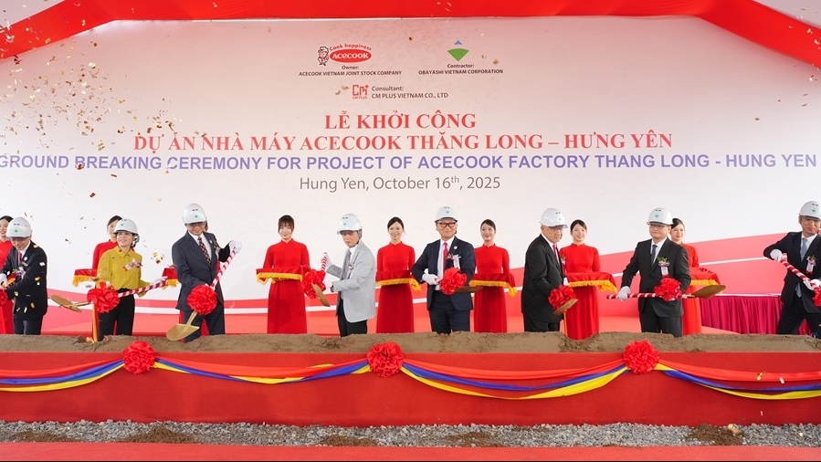 Acecook Việt Nam khởi công Nhà máy Thăng Long – bước tiến mới trong hành trình vươn tầm thế giới