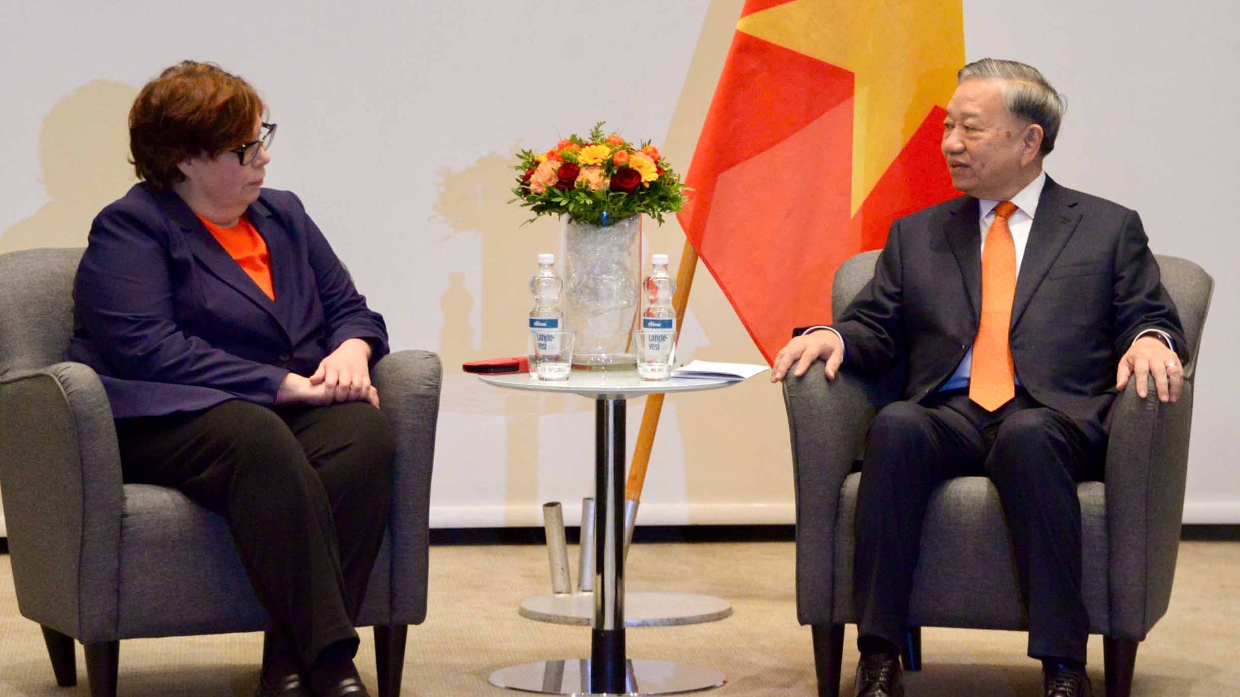 Tổng Bí thư Tô Lâm tiếp Chủ tịch Đảng Cộng sản Phần Lan Tiina Sandberg