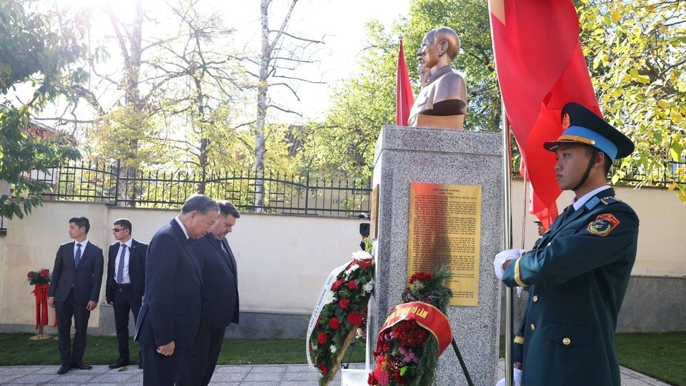 Tổng Bí thư Tô Lâm dự khánh thành Tượng Chủ tịch Hồ Chí Minh tại Bulgaria