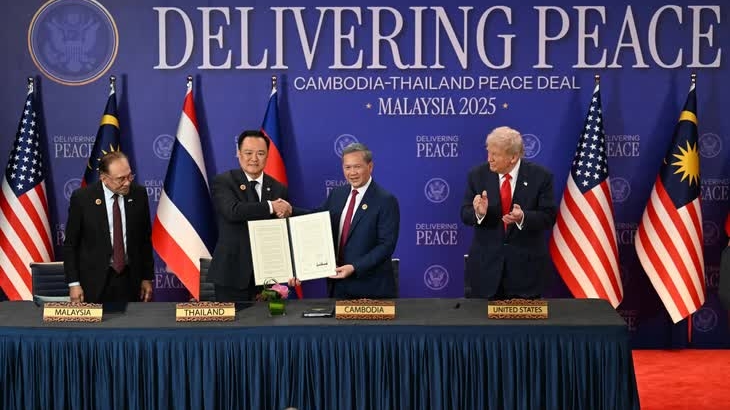 Campuchia-Thái Lan ký thỏa thuận ngừng bắn mở rộng, Tổng thống Donald Trump chứng kiến
