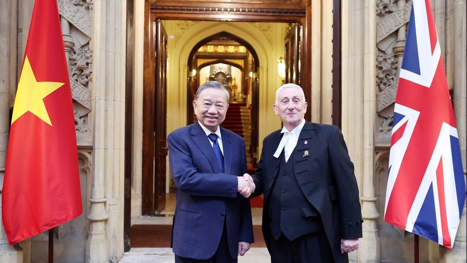 Tổng Bí thư Tô Lâm hội kiến Chủ tịch Hạ viện Anh Lindsay Hoyle