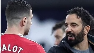 HLV Amorim và hậu vệ Dalot là anh em họ