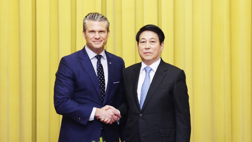 Chủ tịch nước Lương Cường tiếp Bộ trưởng Bộ Chiến tranh Hoa Kỳ Pete Hegseth