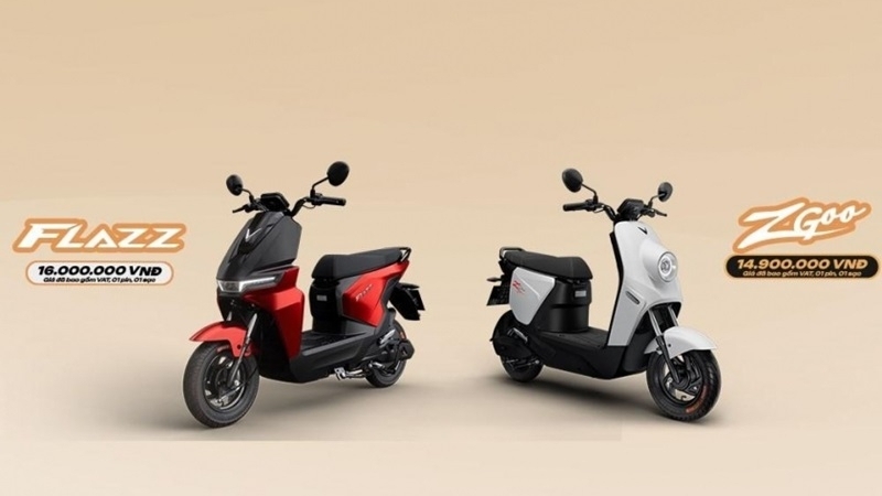Cận cảnh bộ đôi xe máy điện VinFast ZGoo và Flazz, giá từ 14,9 triệu đồng