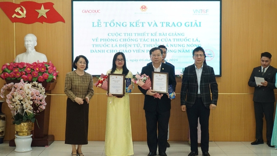 Trao giải cuộc thi thiết kế bài giảng về phòng, chống tác hại của thuốc lá