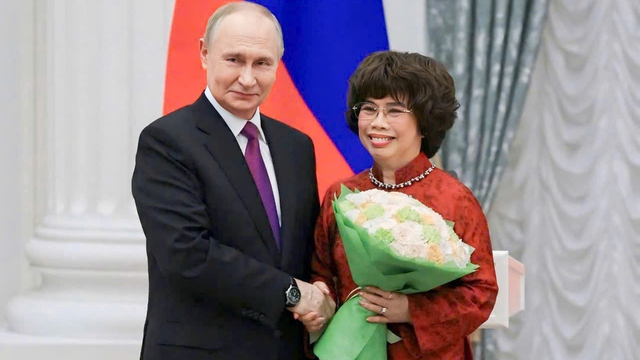 Tổng thống Nga Vladimir Putin: 'Các dự án của bà Thái Hương góp phần tăng cường hợp tác chiến lược giữa hai nước'