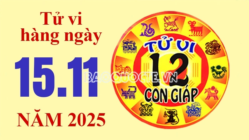 Tử vi hôm nay, xem tử vi 12 con giáp hôm nay ngày 15/11/2025: Tuổi Dần sự nghiệp hanh thông