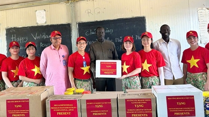 Đội Công binh Việt Nam ghi dấu ấn kép sau hơn một tháng thực hiện nhiệm vụ quốc tế