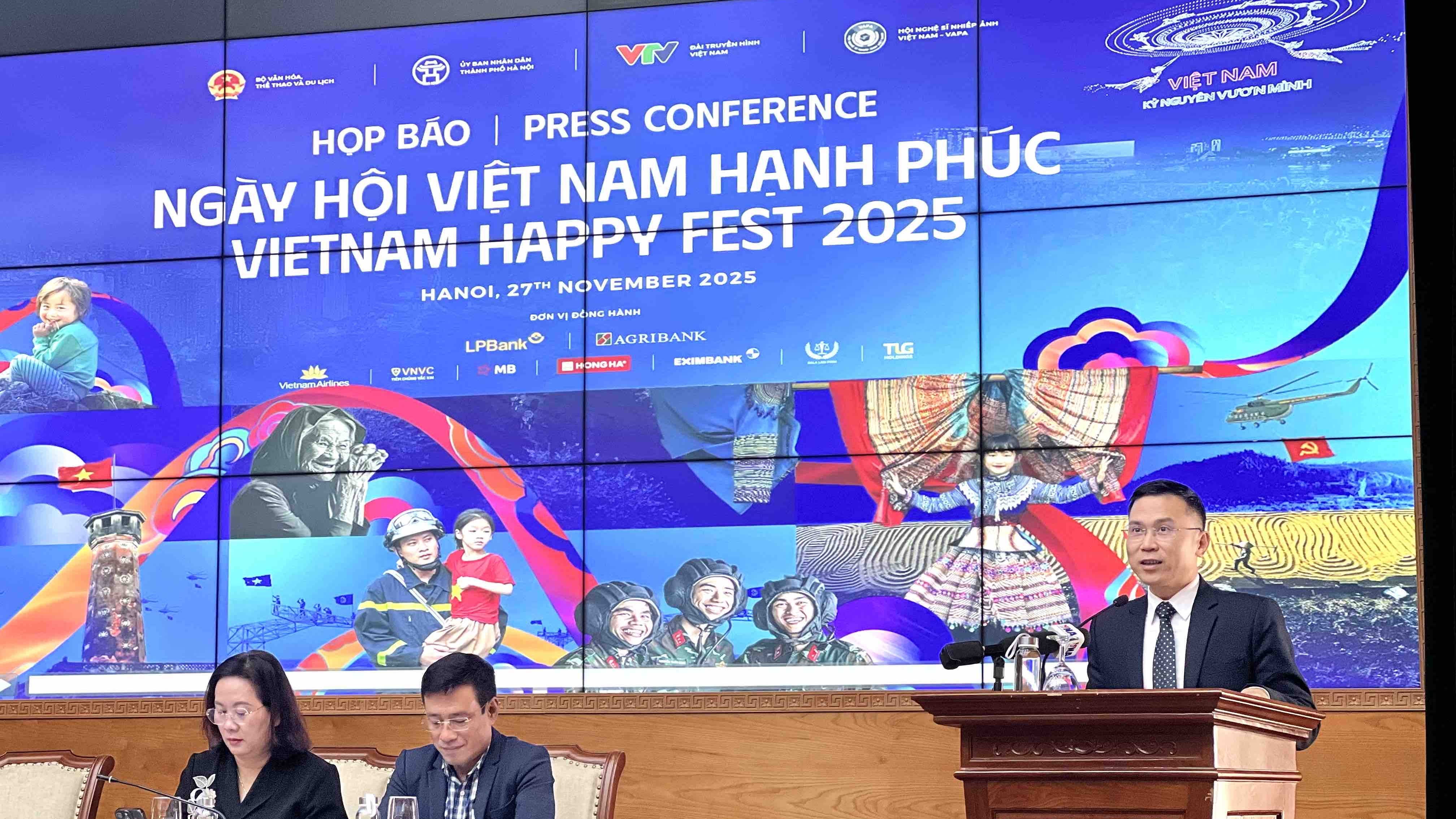 Bước đi, chạm vào và cảm nhận hạnh phúc tại 'Vietnam Happy Fest 2025 – Ngày hội Việt Nam Hạnh phúc'