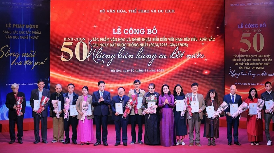 Công bố 50 tác phẩm văn học, nghệ thuật biểu diễn xuất sắc sau ngày đất nước thống nhất