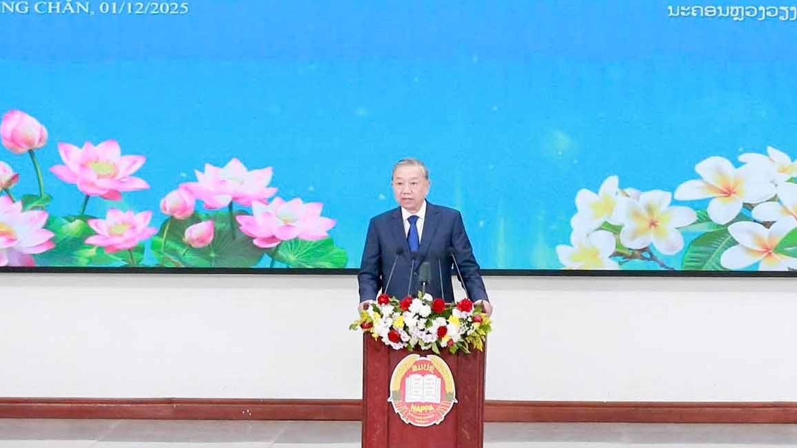 Phát biểu của Tổng Bí thư tại Học viện Chính trị và Hành chính Quốc gia Lào