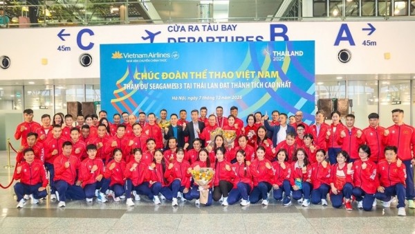 Vietnamese athletes depart for SEA Games 33 in Thailand