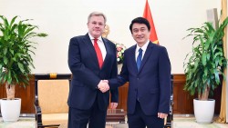 Thứ trưởng Ngoại giao Lê Anh Tuấn tiếp Vụ trưởng Vụ Không phổ biến và kiểm soát vũ khí, Bộ Ngoại giao Nga