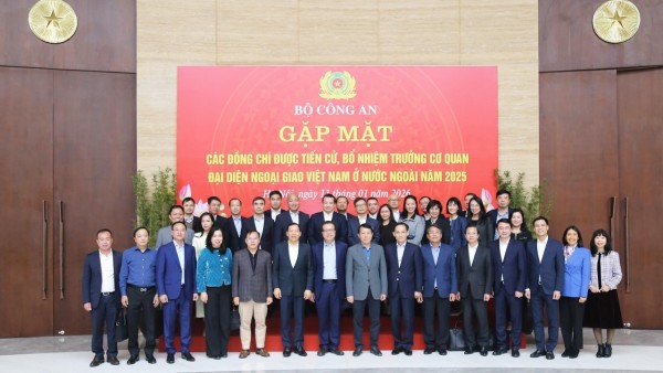 Bộ Công an gặp mặt các đồng chí được tiến cử, bổ nhiệm Trưởng Cơ quan đại diện ngoại giao Việt Nam ở nước ngoài