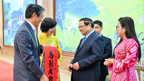 Prime Minister Pham Minh Chinh and spouse host Diplomatic Corps reception for the Lunar New Year of the Horse