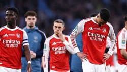 Arsenal lập kỷ lục thua liên tiếp ở chung kết Carabao Cup
