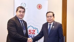 Chủ tịch Quốc hội Trần Thanh Mẫn hội kiến Chủ tịch Quốc hội Gruzia nhân dịp Đại hội đồng IPU-152