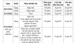 Cập nhật lịch thi lớp 10 năm 2026 tại Hà Nội