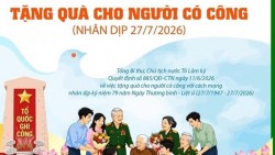 Tặng quà người có công dịp kỷ niệm 79 năm Ngày Thương binh-Liệt sĩ
