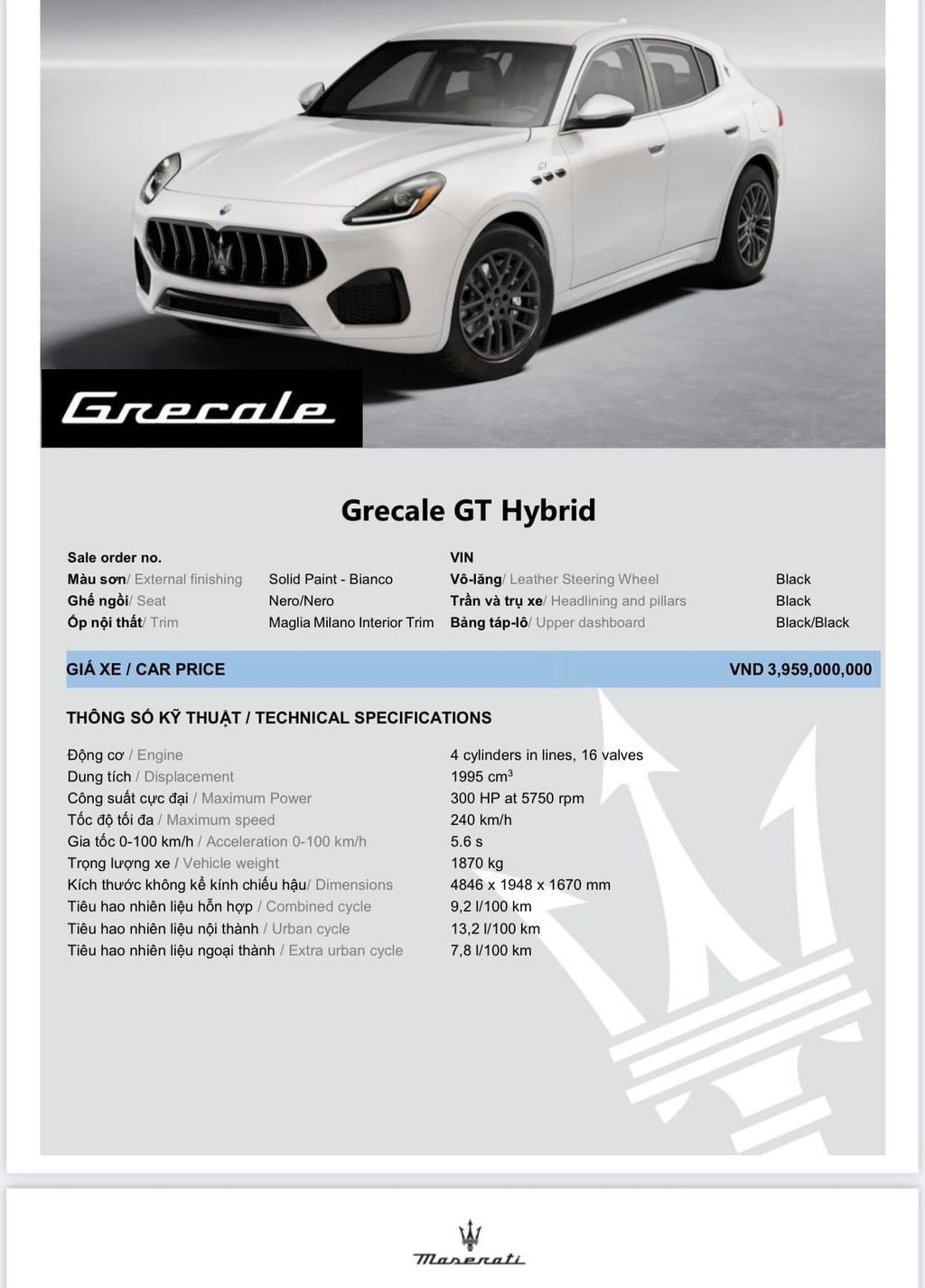 Maserati Grecale công bố giá bán tại Việt Nam, giá từ 3,95 tỷ đồng Maserati Grecale công bố giá bán tại Việt Nam, giá từ 3,95 tỷ đồng