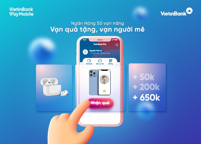 Đón 'cơn mưa' ưu đãi khi trải nghiệm VietinBank iPay Mobile Đón 'cơn mưa' ưu đãi khi trải nghiệm VietinBank iPay Mobile