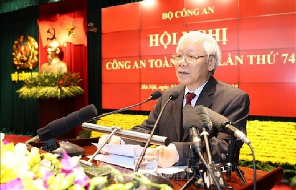 Toàn văn phát biểu của Tổng Bí thư, Chủ tịch nước tại Hội nghị Công an toàn quốc
