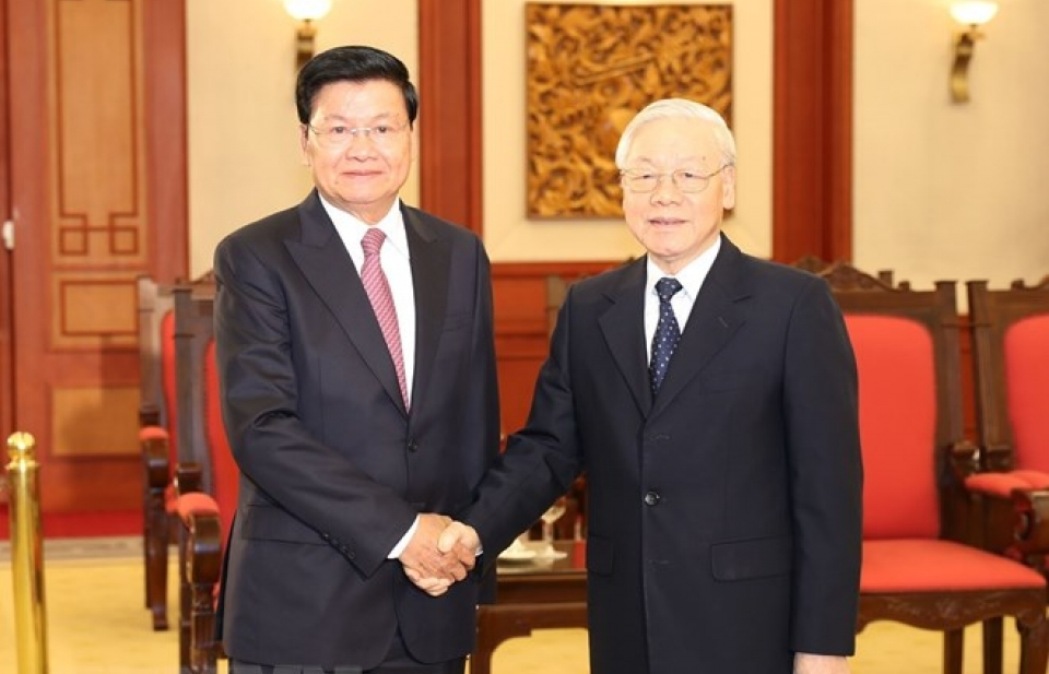 Tổng Bí thư, Chủ tịch nước tiếp Thủ tướng Lào Thongloun Sisoulith