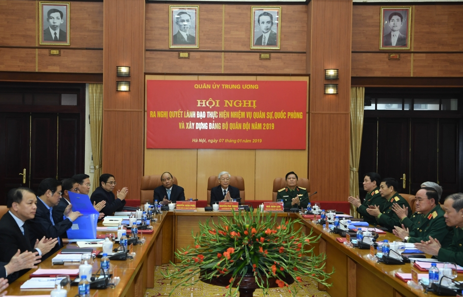 Tổng Bí thư, Chủ tịch nước Nguyễn Phú Trọng chủ trì Hội nghị Quân ủy Trung ương