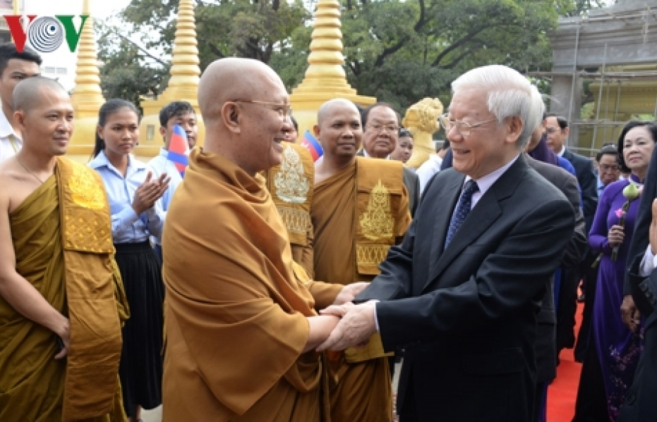 Tổng Bí thư, Chủ tịch nước thăm Đại tăng thống Tep Vong, Đại tăng thống Bour Kry