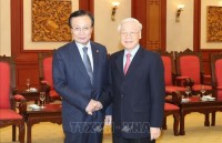 tong bi thu chu tich nuoc nguyen phu trong tiep bo truong nang luong va cong nghiep uae