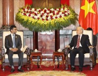 Tổng Bí thư, Chủ tịch nước Nguyễn Phú Trọng tiếp Bộ trưởng Năng lượng và Công nghiệp UAE