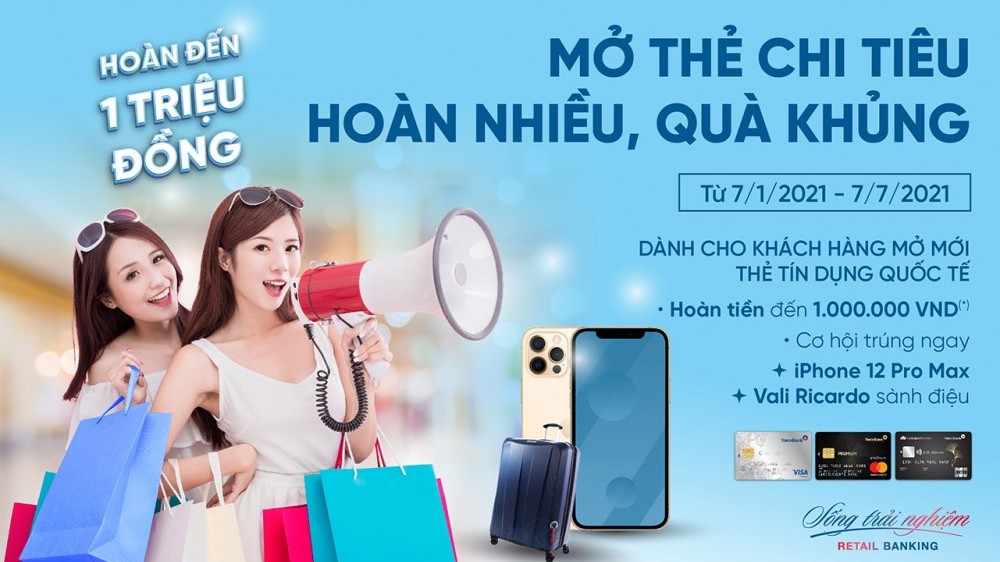 Cùng VietinBank ‘Mở thẻ chi tiêu - Hoàn nhiều, quà khủng’