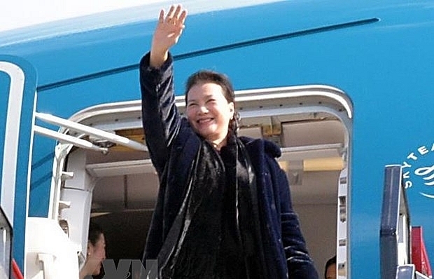 Chủ tịch Quốc hội Nguyễn Thị Kim Ngân lên đường tham dự Đại hội đồng IPU-140