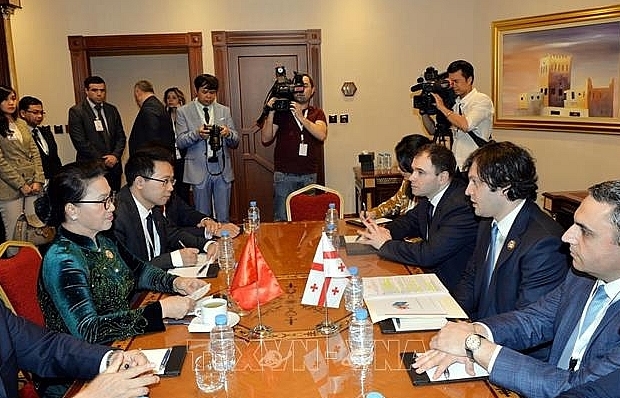 Chủ tịch Quốc hội Nguyễn Thị Kim Ngân hội kiến Chủ tịch Quốc hội Gruzia