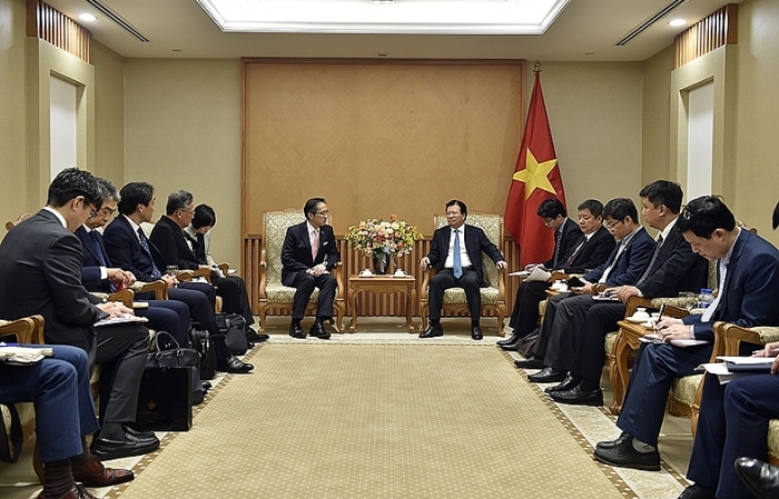Phó Thủ tướng Trịnh Đình Dũng tiếp Tổng Giám đốc Tập đoàn Marubeni (Nhật Bản)