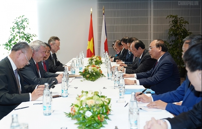 Thủ tướng Nguyễn Xuân Phúc tiếp Chủ tịch Đảng Séc - Morava